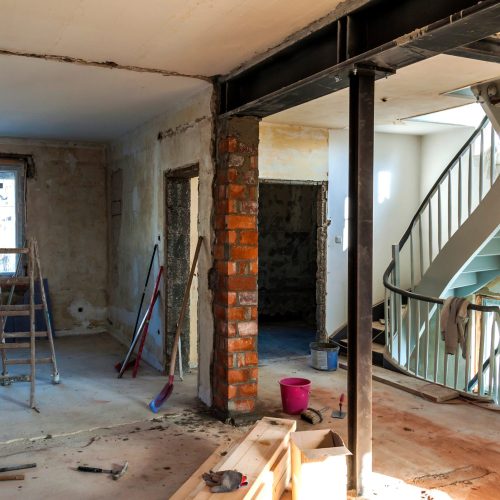 interior of a house under construction. renovation of an apartment